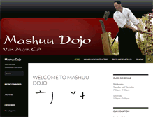 Tablet Screenshot of mashuudojo.com